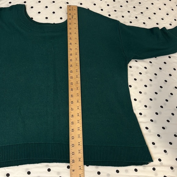Lane Bryant Hunter Green Sweater Size 14/16 - Picture 4 of 4